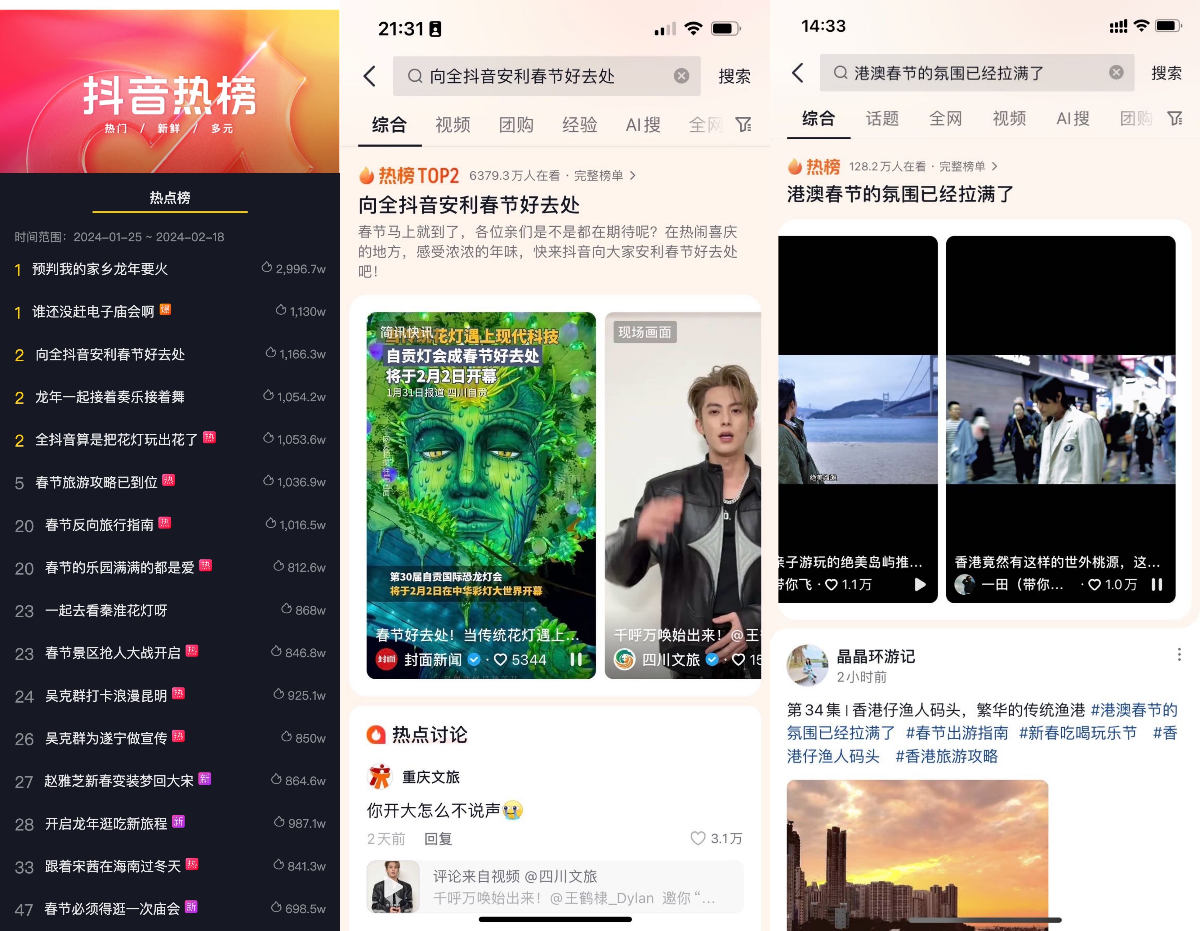 「抖音新春吃喝玩乐节」点燃春节出游消费热情，掀“跟着抖音过大年”热潮